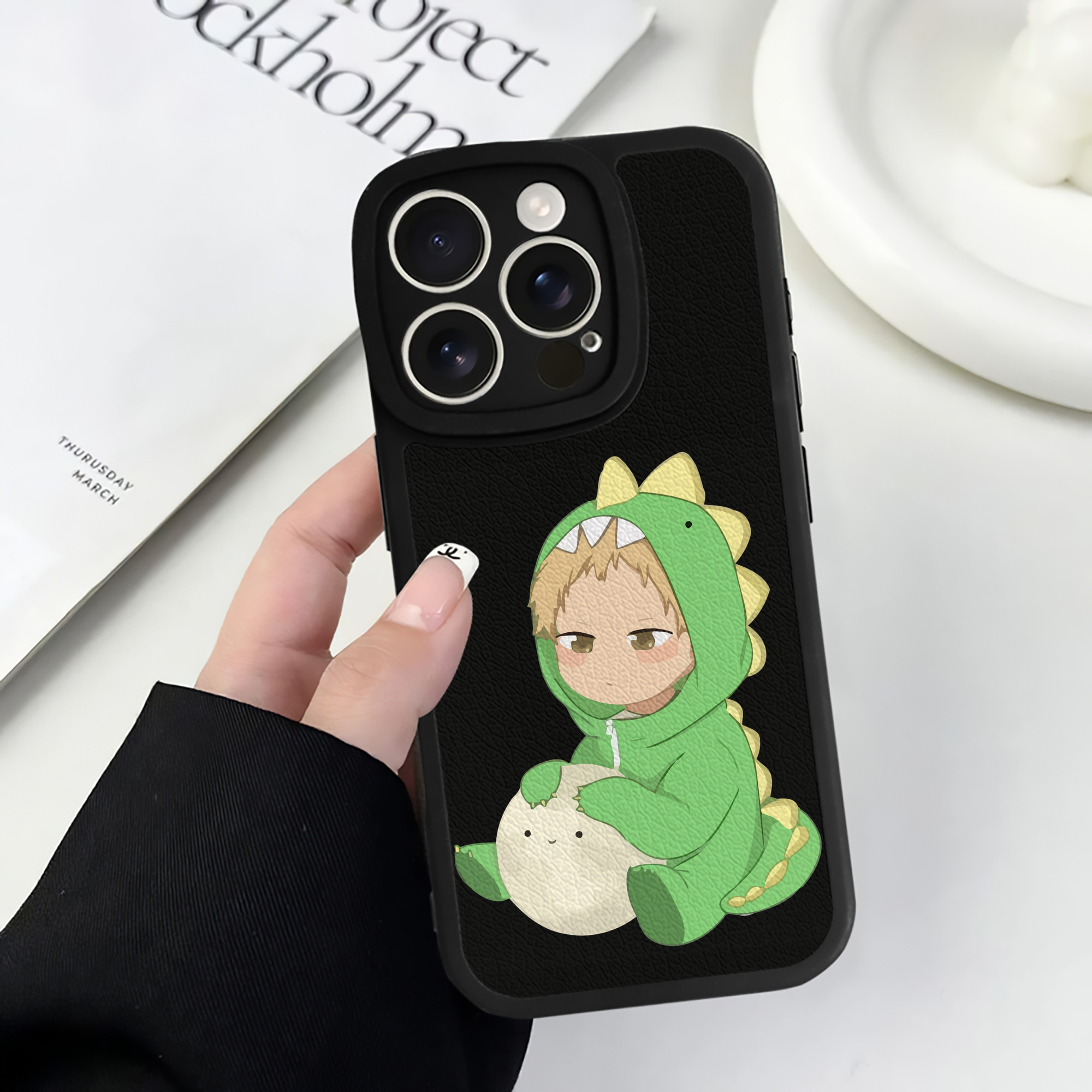 （画像用） ハイキュー!! Haikyu!! 【iPhone 16シリーズ対応】シリコンスマホケース（レザー調） 材質：シリコン
